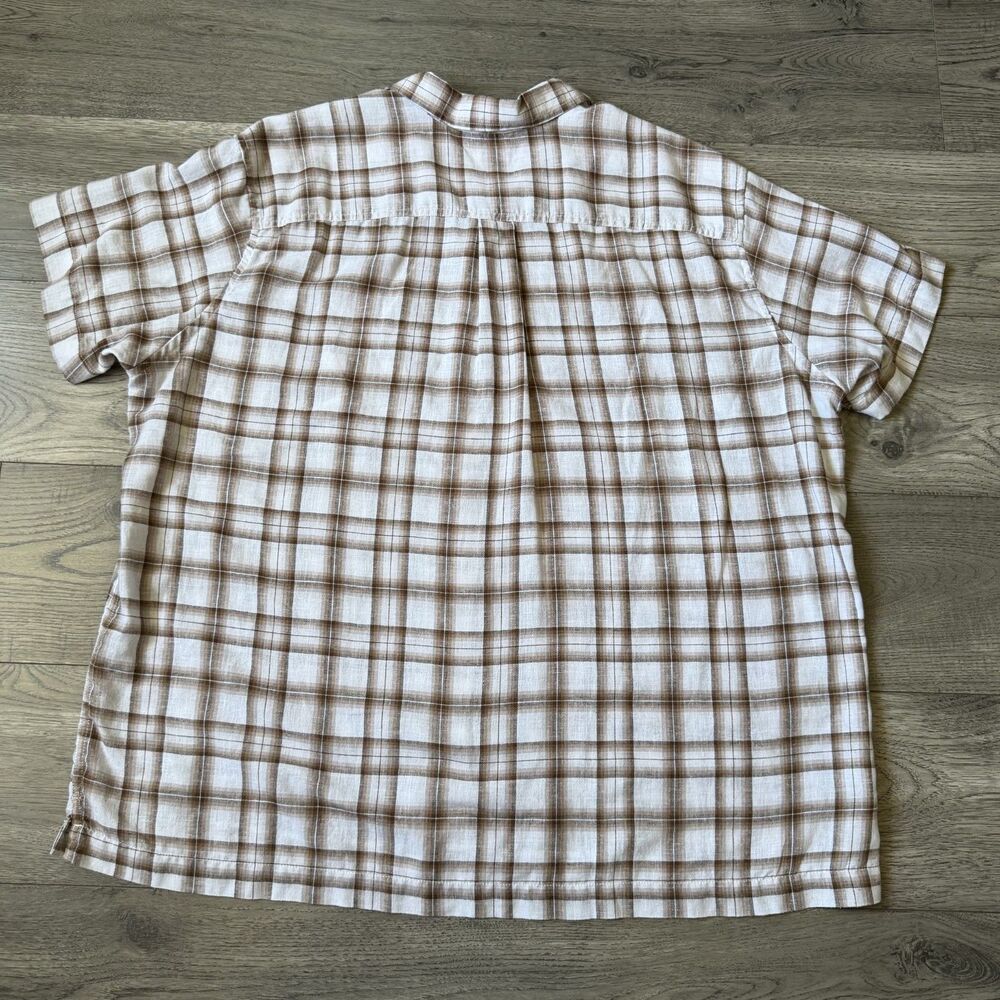 Eddie Bauer Men's Casual Plaid Short Sleeve Button Down Shirt - Size 2XL - Picture 5 of 5
